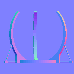 A normal map for the gateway rendered from Blender